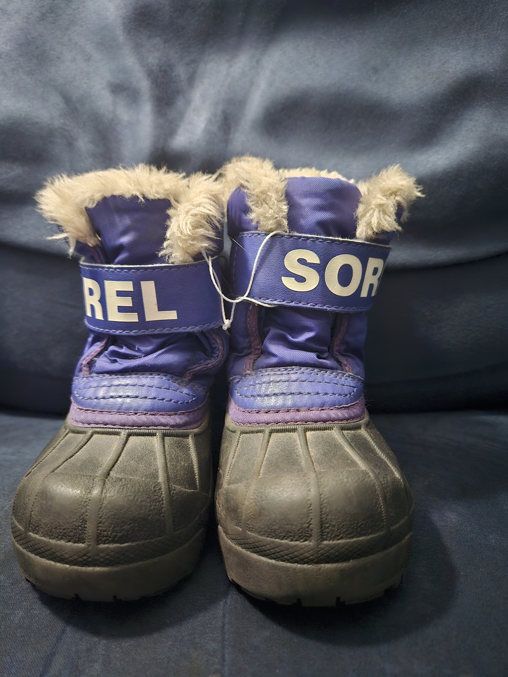 Sorel Kids Purple Winter Boots with Faux Fur